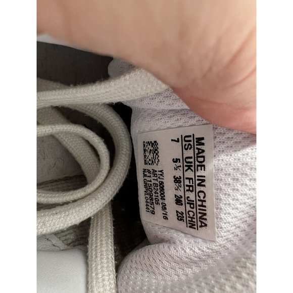 ADIDAS STAN SMITH WHITE LEATHER SHOES WITH GREEN TRIM MENS 7 Women 9 - Picture 8 of 8